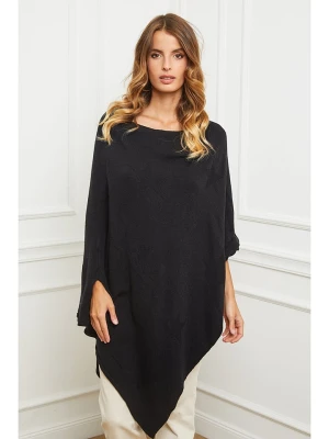 So Cachemire Ponczo "Bali" w kolorze czarnym rozmiar: S