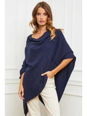 So Cachemire Ponczo "Bali" w kolorze granatowym rozmiar: XL