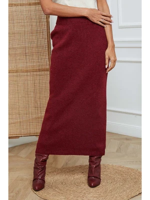 So Cachemire Spódnica dzianinowa "Doristo" w kolorze bordowym rozmiar: L