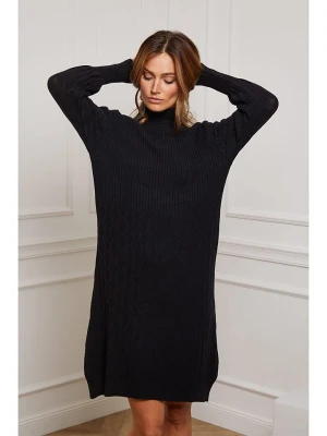 So Cachemire Sukienka dzianinowa "Eclose" w kolorze czarnym rozmiar: S
