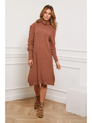 So Cachemire Sukienka dzianinowa "Eclose" w kolorze karmelowym rozmiar: S