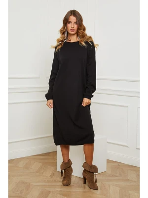 So Cachemire Sukienka dzianinowa "Fastidius" w kolorze czarnym rozmiar: M