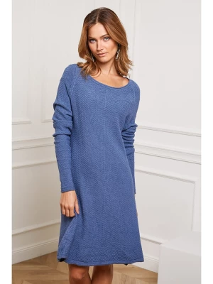 Joséfine Sukienka dzianinowa "Groland" w kolorze niebieskim rozmiar: L