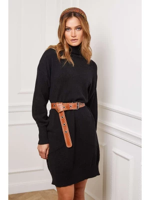 Joséfine Sukienka dzianinowa "Landreau" w kolorze czarnym rozmiar: XL