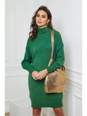 So Cachemire Sukienka dzianinowa "Tivoli" w kolorze zielonym rozmiar: XL