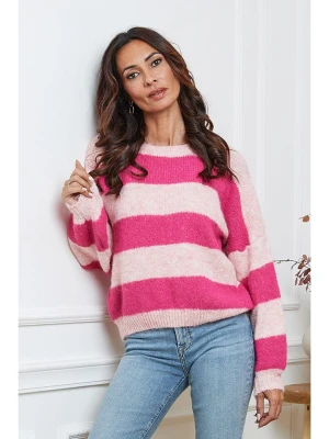 So Cachemire Sweter "Bech" w kolorze jasnoróżowo-różowym rozmiar: XL