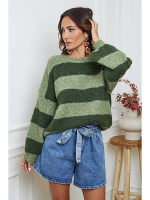 So Cachemire Sweter "Bech" w kolorze zielonym rozmiar: L