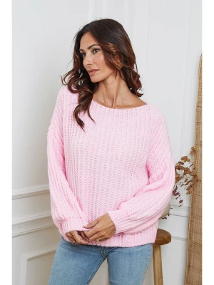 So Cachemire Sweter "Candji" w kolorze jasnoróżowym rozmiar: XL