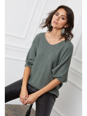 So Cachemire Sweter "Dalor" w kolorze khaki rozmiar: S