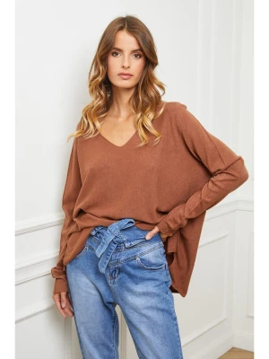 So Cachemire Sweter "Epural" w kolorze karmelowym rozmiar: L