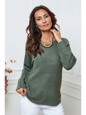 So Cachemire Sweter "Ianaz" w kolorze khaki rozmiar: L