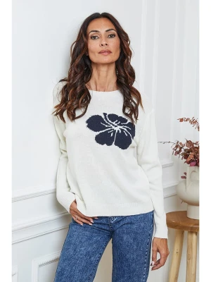 So Cachemire Sweter "Lambi" w kolorze kremowym rozmiar: XL