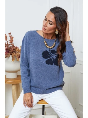 So Cachemire Sweter "Lambi" w kolorze niebieskim rozmiar: XL