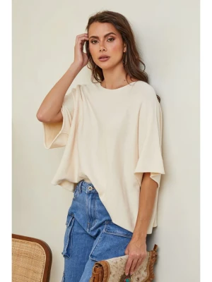 So Cachemire Sweter "Letavertes" w kolorze kremowym rozmiar: S