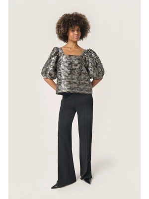 Soaked in Luxury Bluzka w kolorze beżowo-czarnym rozmiar: XL