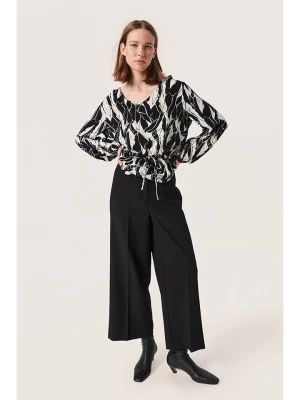 Soaked in Luxury Bluzka "Zaya" w kolorze czarno-białym rozmiar: XS