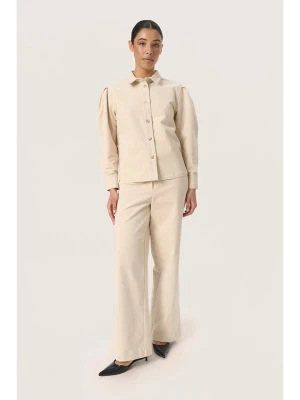 Soaked in Luxury Koszula w kolorze beżowym rozmiar: M