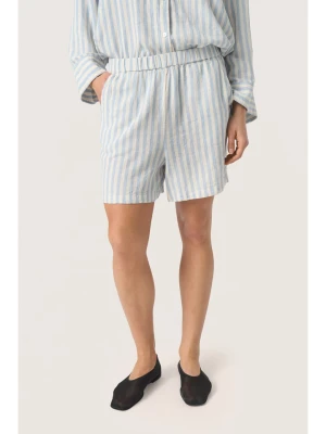 Soaked in Luxury Lniane szorty "Soaked in Luxury" w kolorze białym rozmiar: XXL