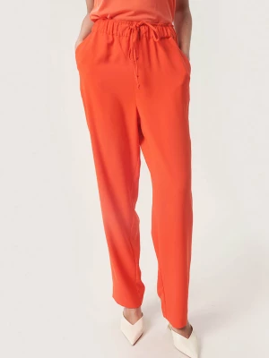 Soaked in Luxury Spodnie "Shirley" w kolorze pomarańczowym rozmiar: S