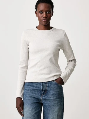 Soeur longsleeve damski bawełniany FLAVIE szary