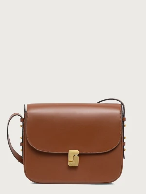 Soeur torebka crossbody damska skórzana BELLISSIMA MAXI brązowy