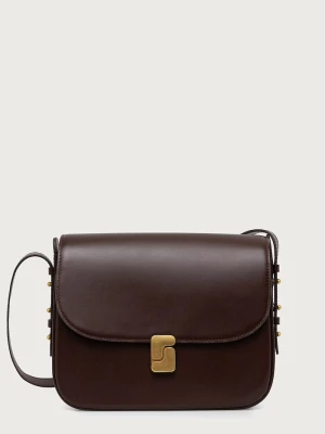 Soeur torebka crossbody damska skórzana BELLISSIMA MAXI brązowy