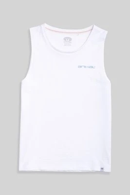 Sofia damska organiczna kamizelka top - White Animal