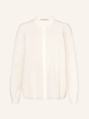 Sofie Schnoor Bluzka Dagmarsw Z Dziurkowanej Koronki I Z Falbankami weiss