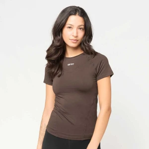 Soft Basic Short Sleeve AIMN brązowy