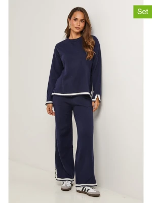 Soft Cashmere 2-częściowy zestaw w kolorze granatowym rozmiar: 36 / 38
