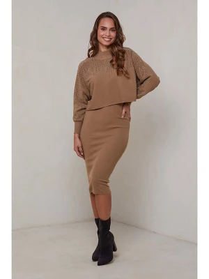 Soft Cashmere 2-częściowy zestaw w kolorze karmelowym rozmiar: 38/40