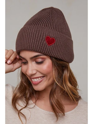 Soft Cashmere Czapka w kolorze brązowym rozmiar: onesize