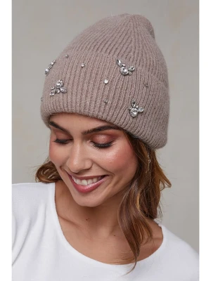 Soft Cashmere Czapka w kolorze szarobrązowym rozmiar: onesize