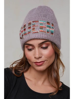 Soft Cashmere Czapka w kolorze szarobrązowym rozmiar: onesize