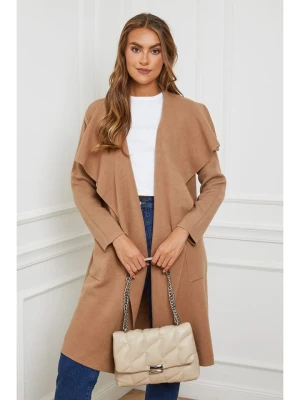 Soft Cashmere Kardigan w kolorze jasnobrązowym rozmiar: 38/40