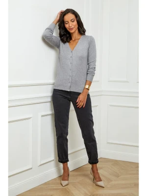Soft Cashmere Kardigan w kolorze szarym rozmiar: 38/40