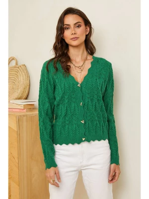 Soft Cashmere Kardigan w kolorze zielonym rozmiar: 38/40