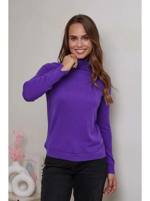 Soft Cashmere Kaszmirowy golf w kolorze fioletowym rozmiar: XL