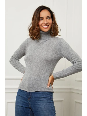 Soft Cashmere Kaszmirowy golf w kolorze szarym rozmiar: 36