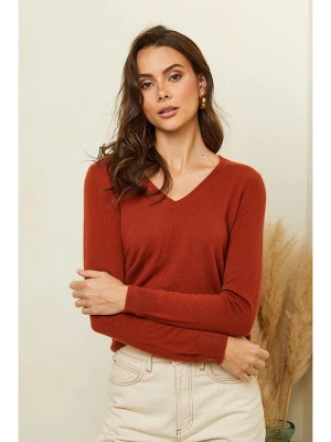 Soft Cashmere Kaszmirowy sweter w kolorze jasnobrązowym rozmiar: M
