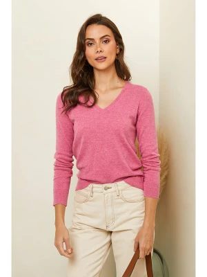 Soft Cashmere Kaszmirowy sweter w kolorze różowym rozmiar: M