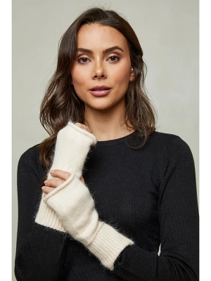 Soft Cashmere Mitenki w kolorze beżowym rozmiar: onesize