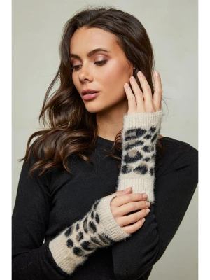 Soft Cashmere Rękawiczki w kolorze beżowo-czarno-brązowym rozmiar: onesize