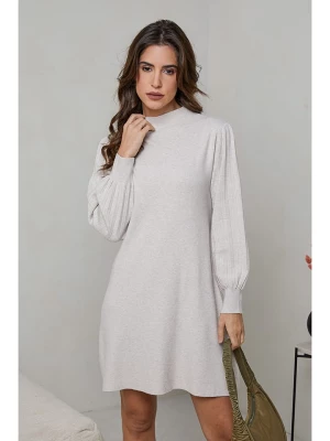 Soft Cashmere Sukienka dzianinowa w kolorze beżowym rozmiar: 38/40