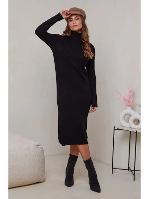 Soft Cashmere Sukienka dzianinowa w kolorze czarnym rozmiar: 34/36