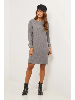 Soft Cashmere Sukienka dzianinowa w kolorze szarym rozmiar: 38/40