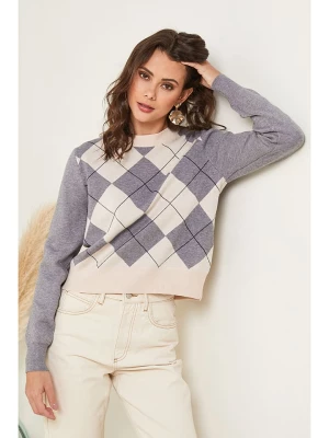 Soft Cashmere Sweter w kolorze beżowo-szarym rozmiar: 38/40