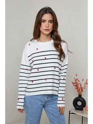 Soft Cashmere Sweter w kolorze biało-czarnym rozmiar: 38/40