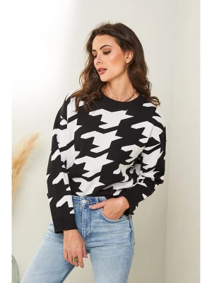 Soft Cashmere Sweter w kolorze czarno-białym rozmiar: 38/40