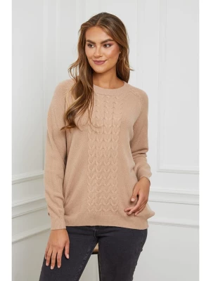Soft Cashmere Sweter w kolorze jasnobrązowym rozmiar: 34/36